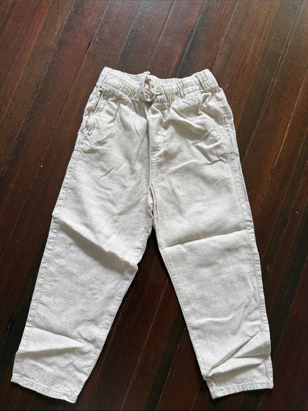 H&M Kids Neutral Cream Pull-On Pants